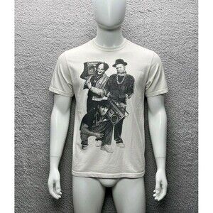 Vtg Y2K 90s THE THREE STOOGES Hip Hop T-Shirt XL Delta Pro Weight Boombox B-Boy